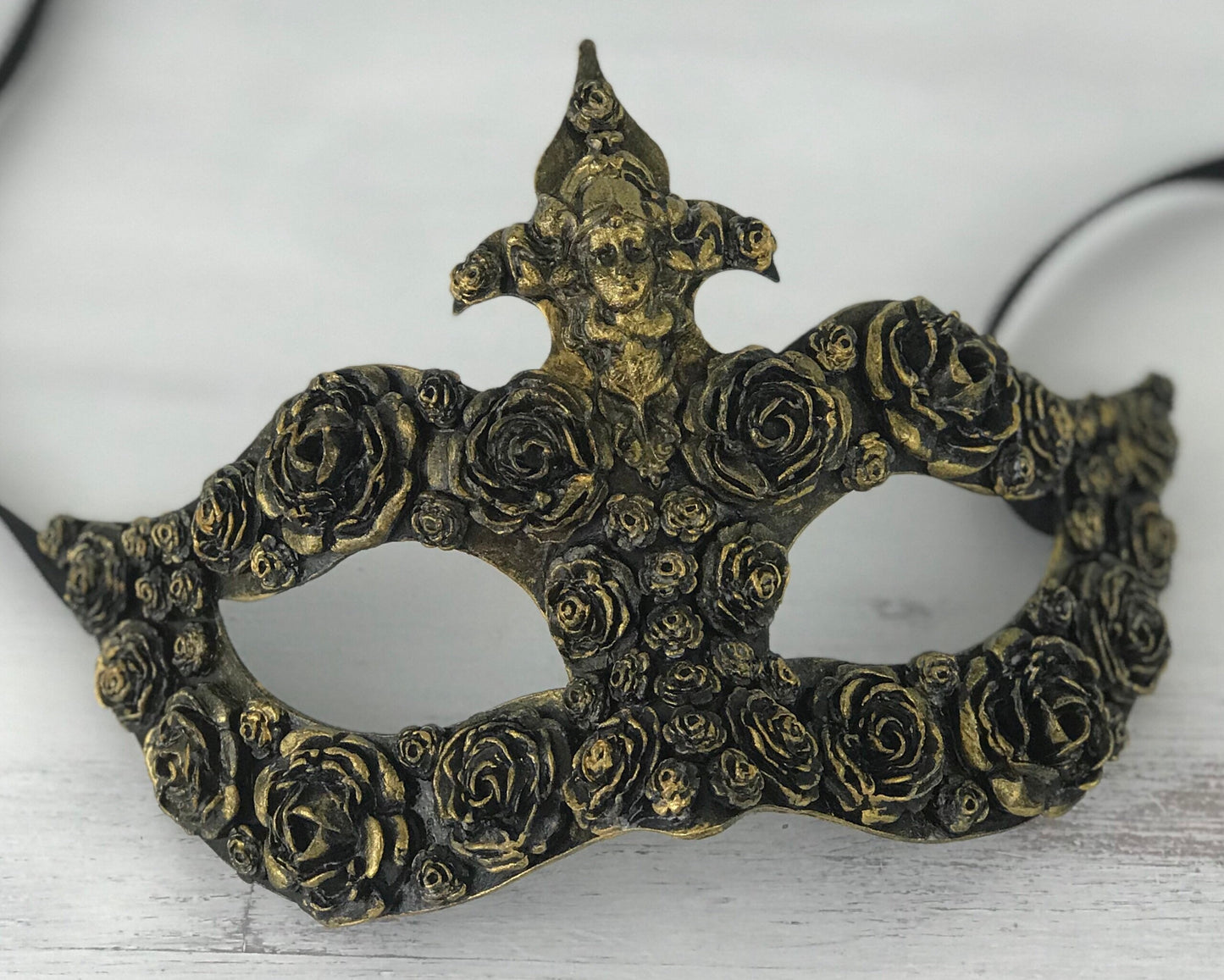 Black Masquerade Ball Mask, Party Mask, Masquerade Mask, Handmade Mask, Roses, Masks for Women, Purim Mask, Burning Man Mask, Wedding Mask