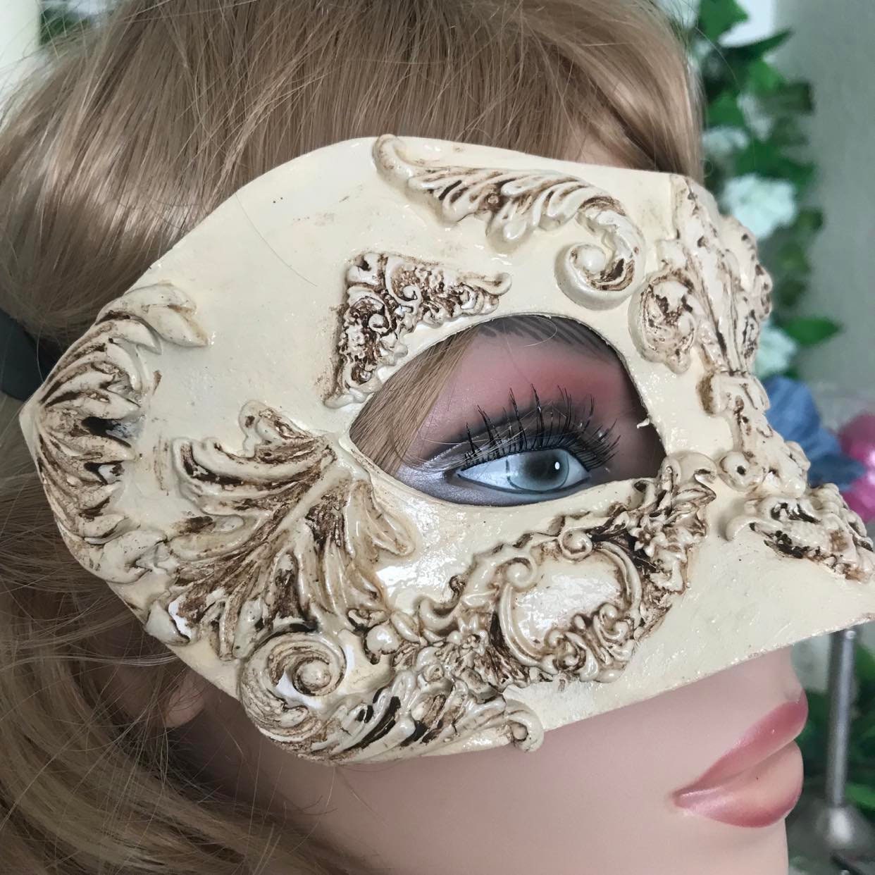 Masquerade Ball Mask, Party Mask, Masquerade Mask, Handmade Mask, Masks for Women, Purim Mask, Burning Man Mask