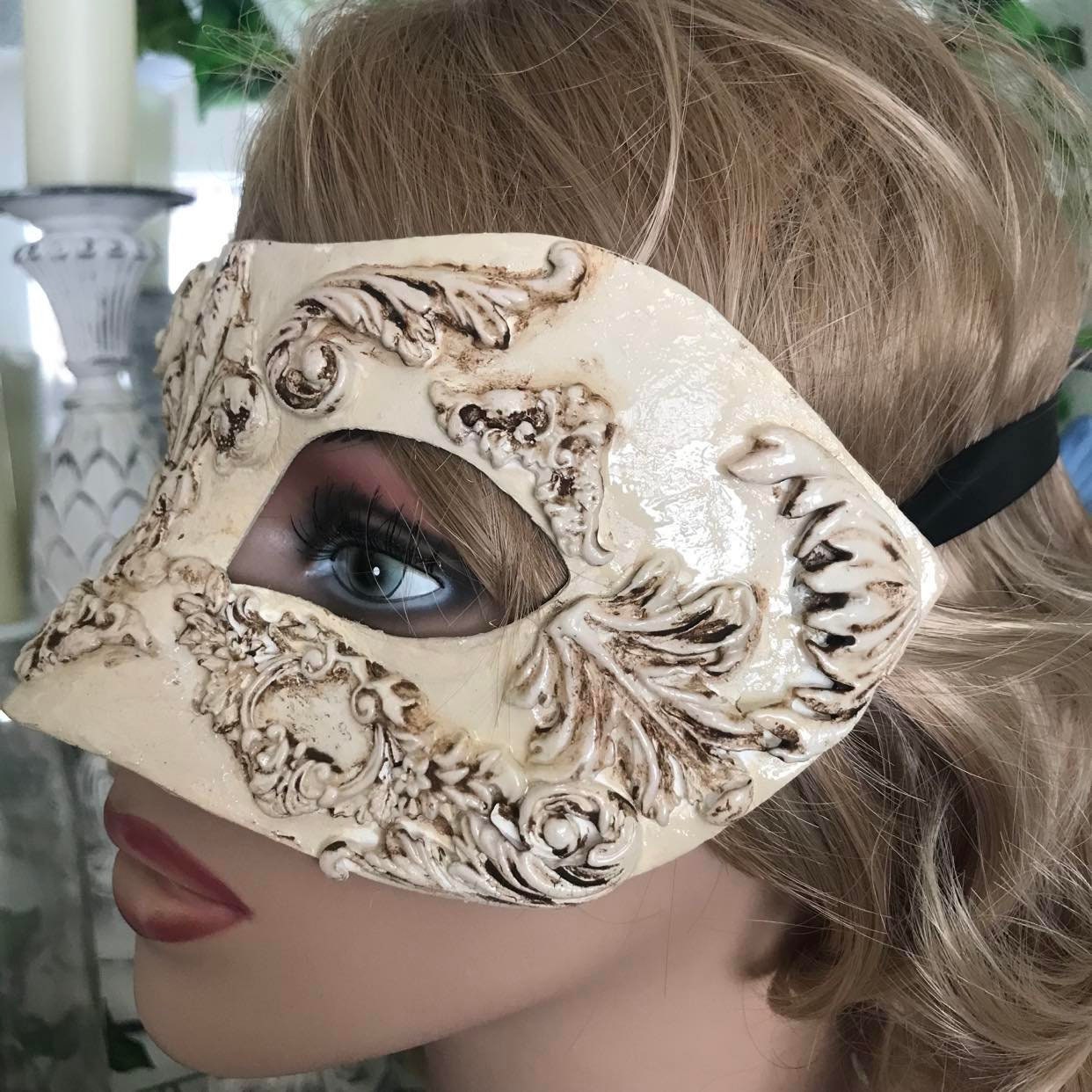 Masquerade Ball Mask, Party Mask, Masquerade Mask, Handmade Mask, Masks for Women, Purim Mask, Burning Man Mask