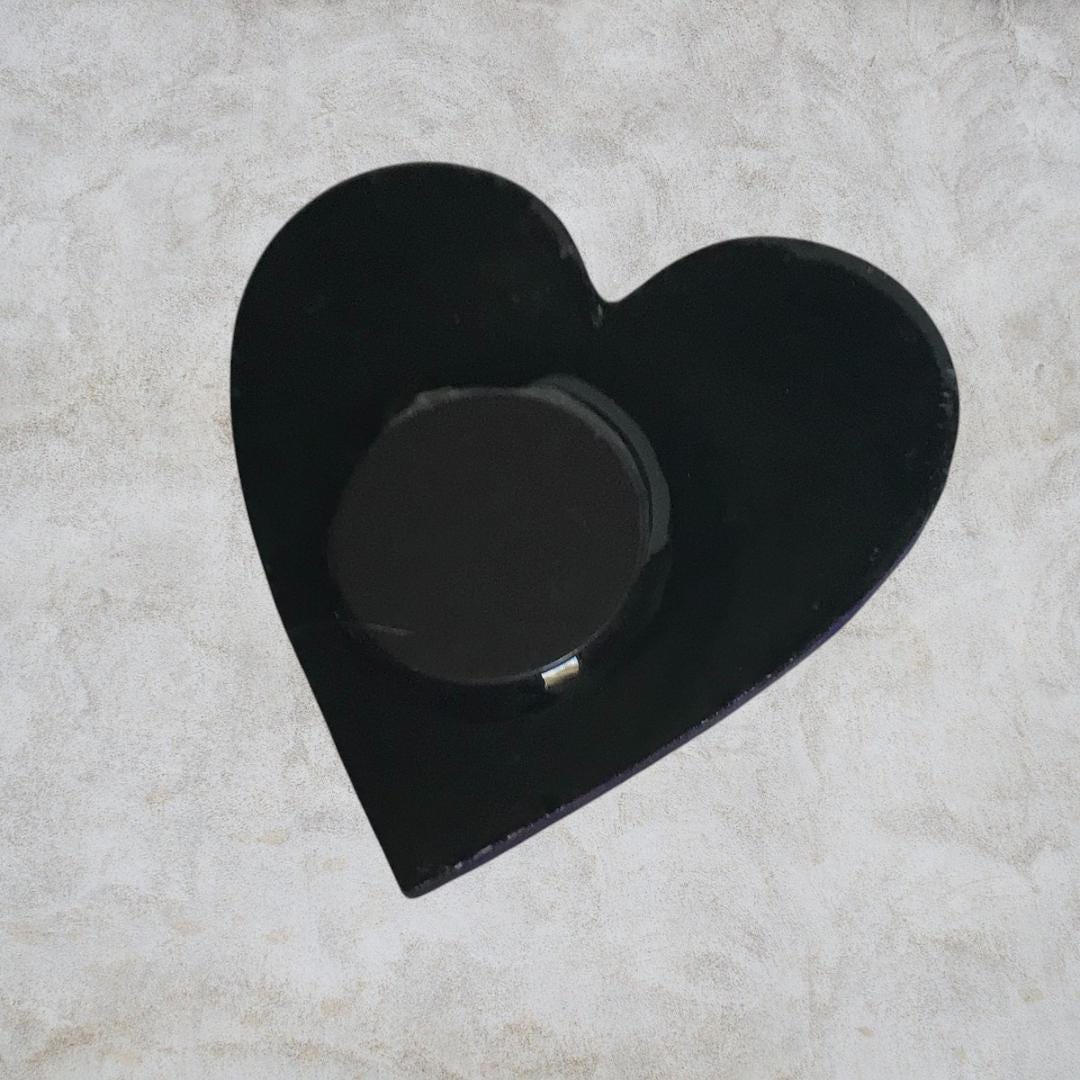 Handmade Creepling Two-Eyed Heart Magnet: Quirky Sculpture, Hand Painted, 2" Collectible