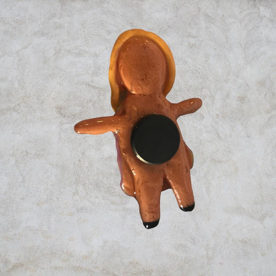 Heartless Creepling Darling Magnet – Handmade Porcelain Clay Art