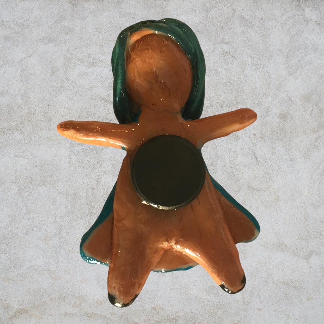 Heartless Creepling Darling Magnet – Handmade Porcelain Clay Art