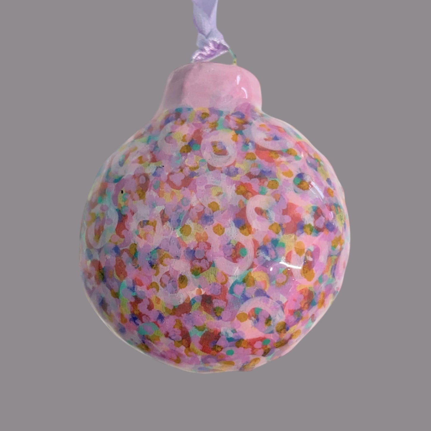Whimsical Quirky Face Ornament Handmade Clay