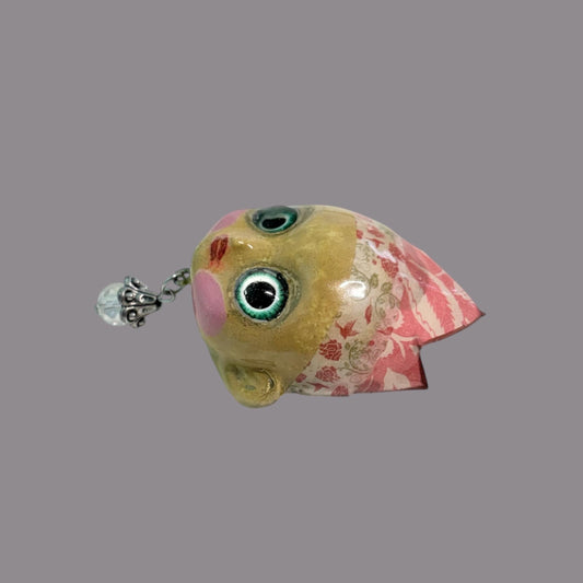 Handpainted Monster Fridge Magnet: Crowned Creepling Fae Goblin