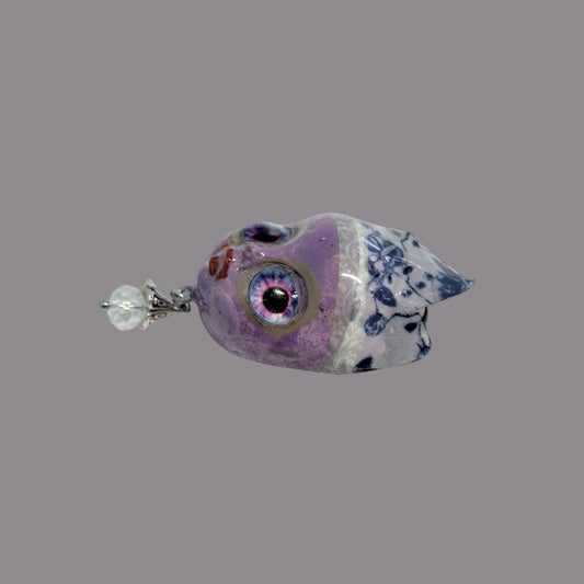 Handpainted Monster Fridge Magnet: Crowned Creepling Fae Goblin