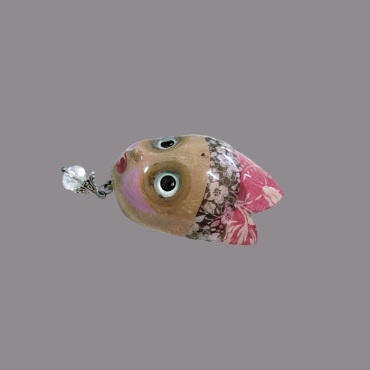 Handpainted Monster Fridge Magnet: Crowned Creepling Fae Goblin