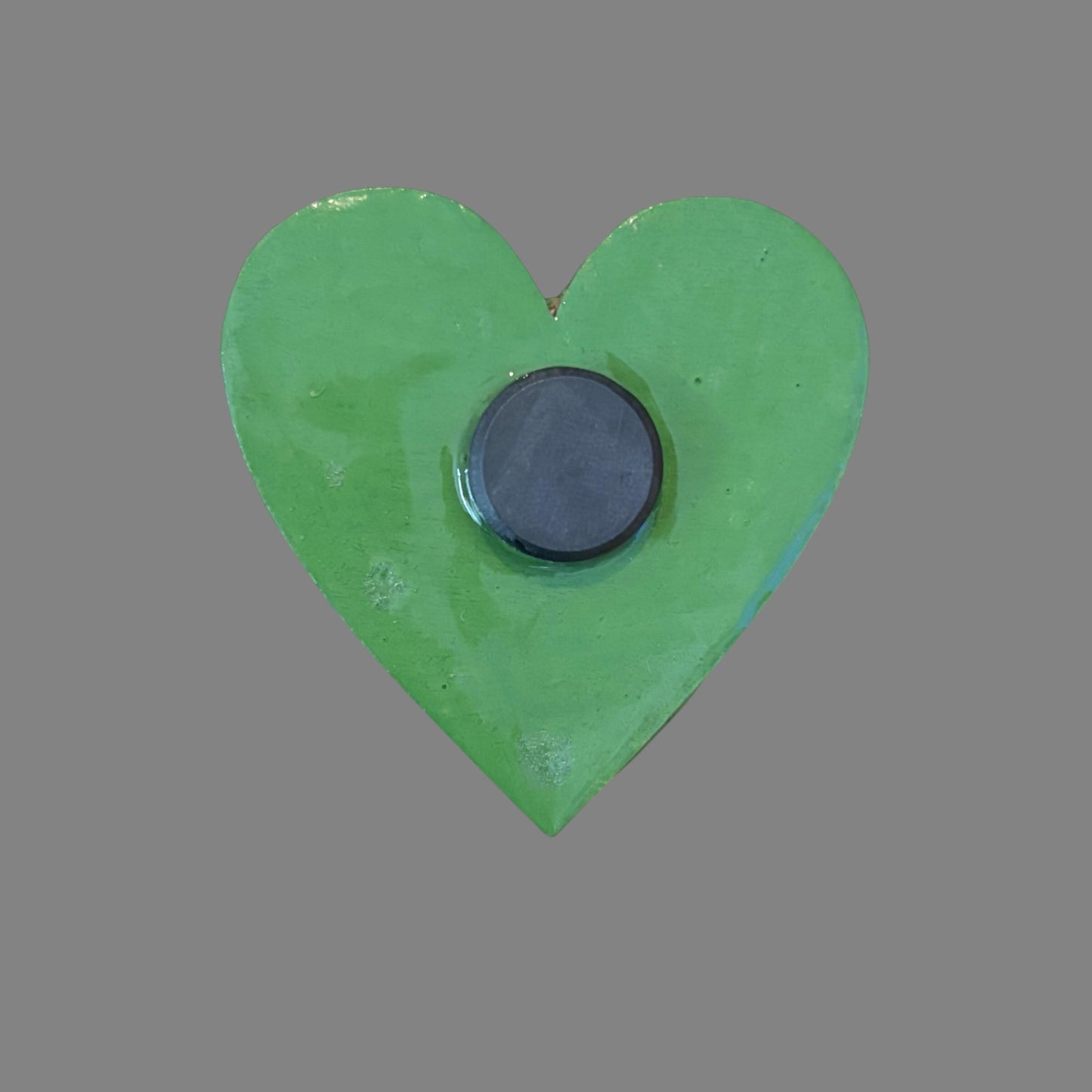Handmade Creepling Heart Magnet: Quirky One-Eyed Sculpture, Collectible Gift Monster