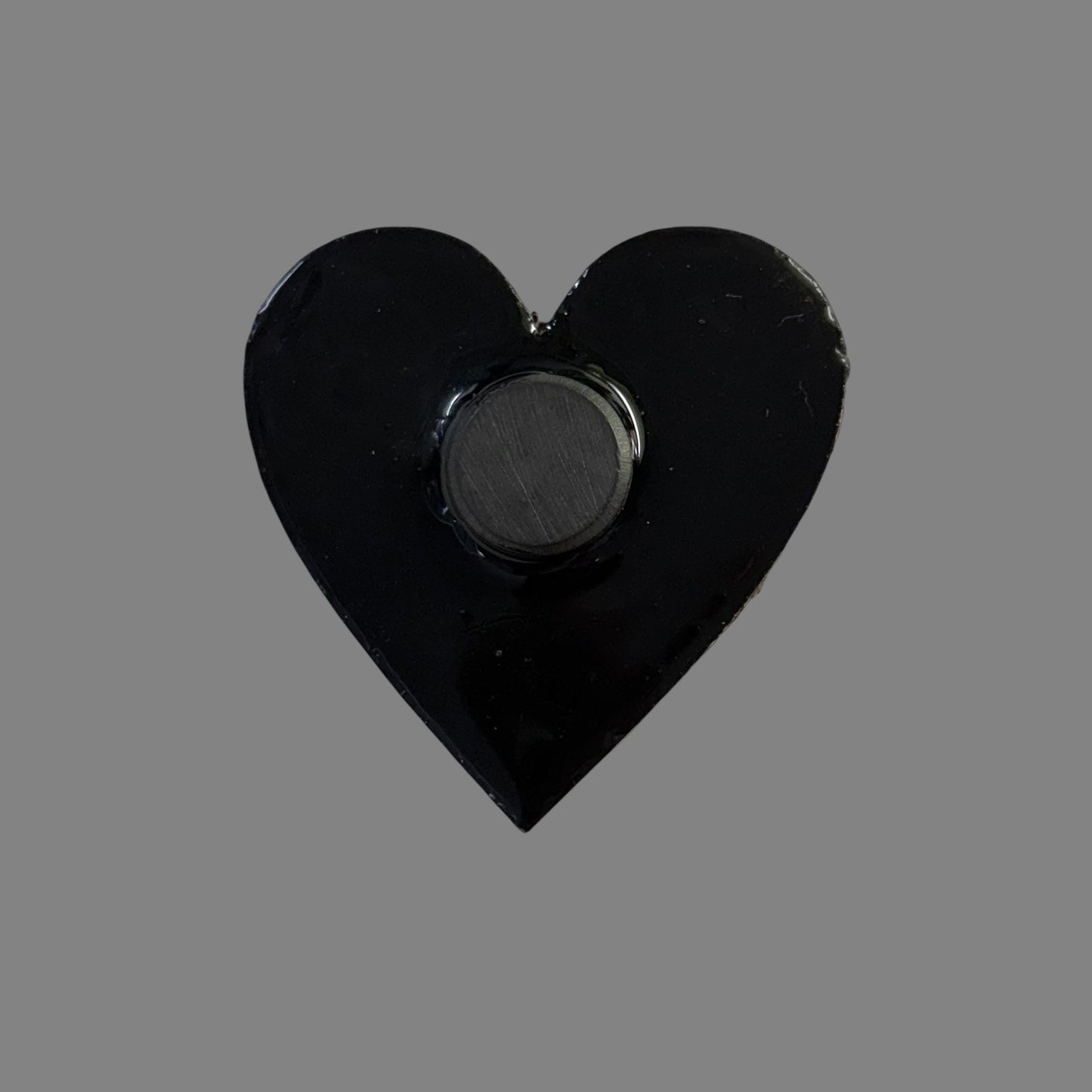 Handmade Creepling Heart Magnet: Quirky One-Eyed Sculpture, Collectible Gift Monster
