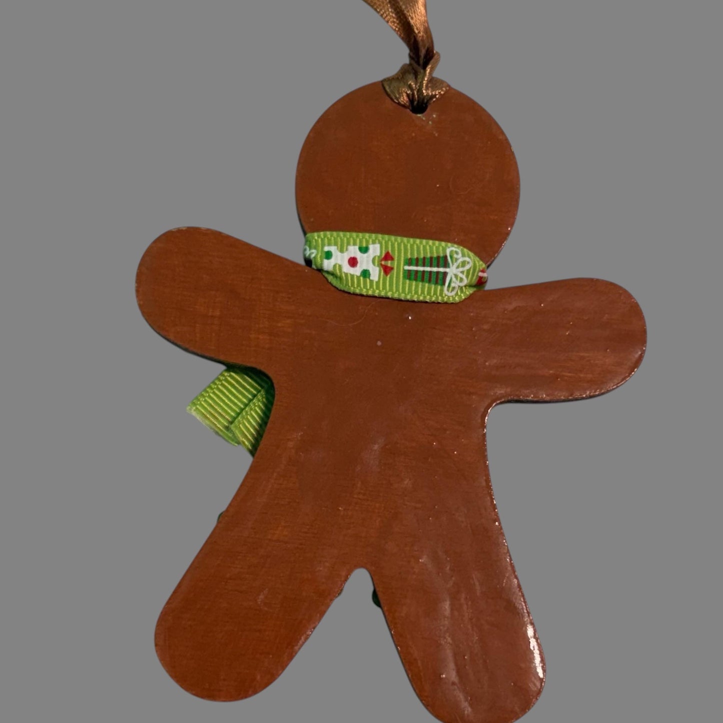 Hand-Painted One-Eyed Gingerbread Man Ornament