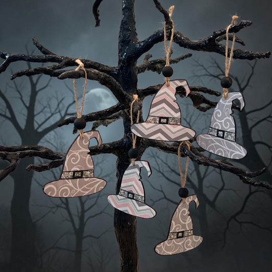 Witch Hat Ornament Set