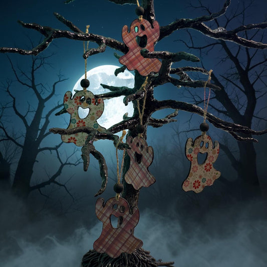 Whimsical Ghost Ornament Set