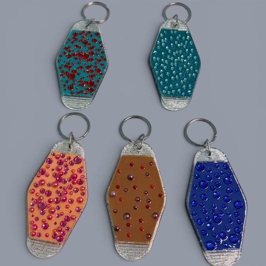 Whimsical Fairy Vintage style Hotel Motel Keychain