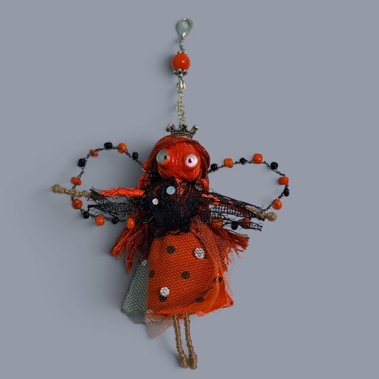 Pumpkin Fairy Charm, Purse, Car mirror