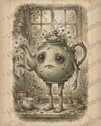 Creepling Print Vintage Inspired Storybook Decor Printable