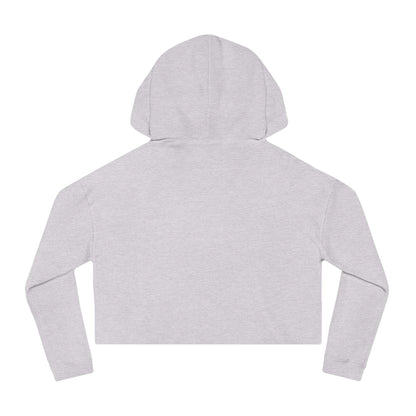 Cropped Hoodie - "Too Enchanted to Care" Boho Girl Graphic
