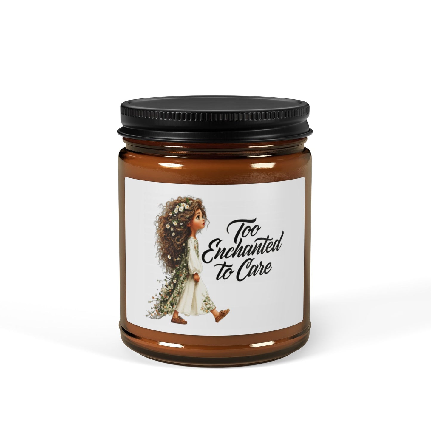 Scented Soy Candle (Multi-Size, Amber Jar)