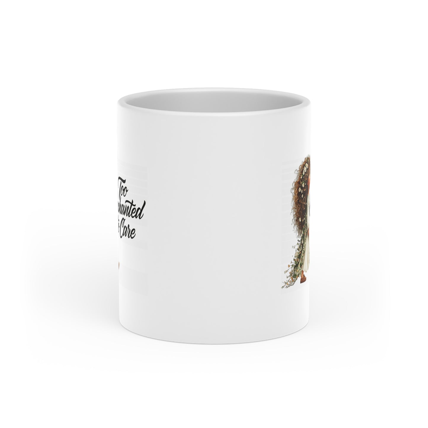 Heart-Shaped Mug — 'To My Favorite One' Romantic Floral Love Coffee Cup