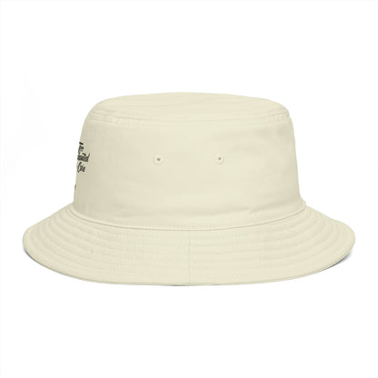 Bucket Hat - 'Too Beautiful to Care' Floral Girl Embroidered Sun Hat