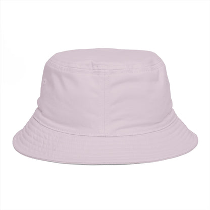 Bucket Hat - 'Too Beautiful to Care' Floral Girl Embroidered Sun Hat