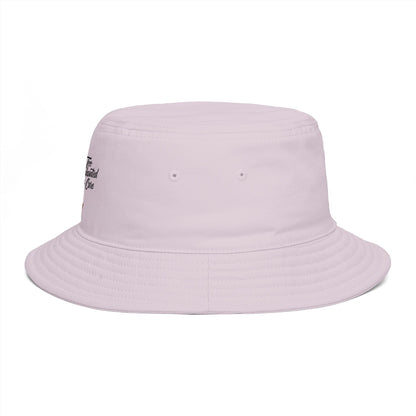 Bucket Hat - 'Too Beautiful to Care' Floral Girl Embroidered Sun Hat