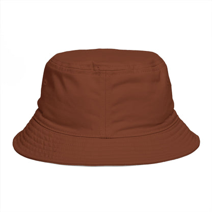 Bucket Hat - 'Too Beautiful to Care' Floral Girl Embroidered Sun Hat