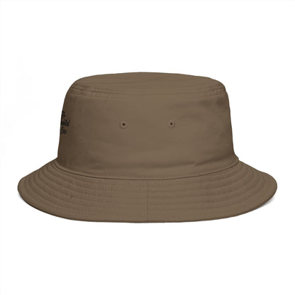 Bucket Hat - 'Too Beautiful to Care' Floral Girl Embroidered Sun Hat