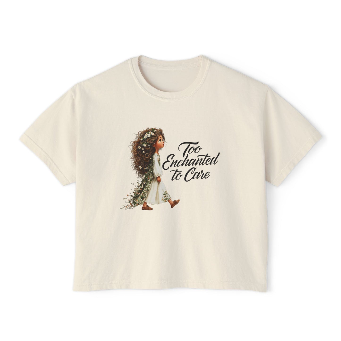"Too Enchanted to Care" Boxy Tee