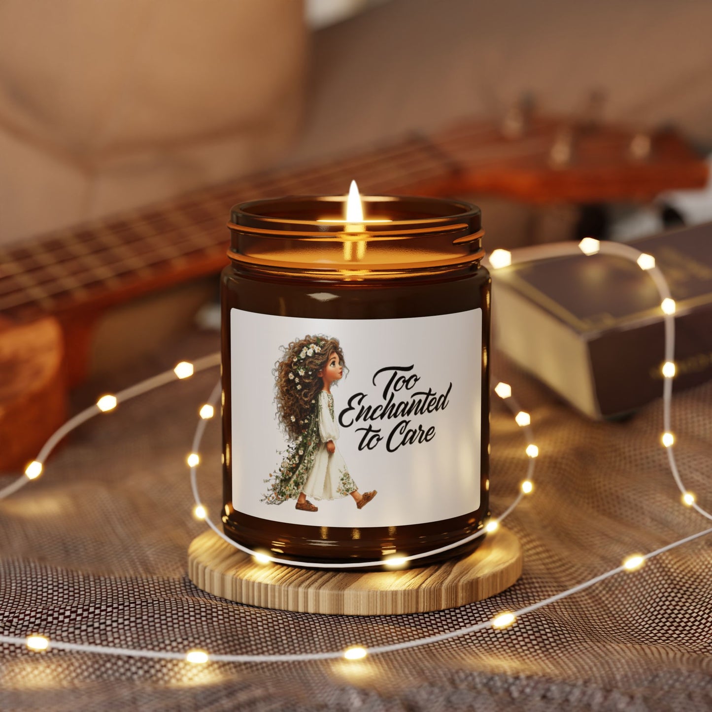Scented Soy Candle (Multi-Size, Amber Jar)