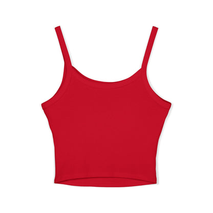 Spaghetti Tank Top — "Too Enchanted to Care" Fairy Girl Graphic