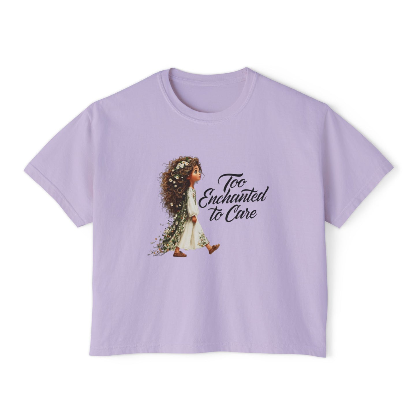 "Too Enchanted to Care" Boxy Tee