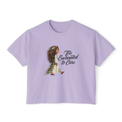 "Too Enchanted to Care" Boxy Tee