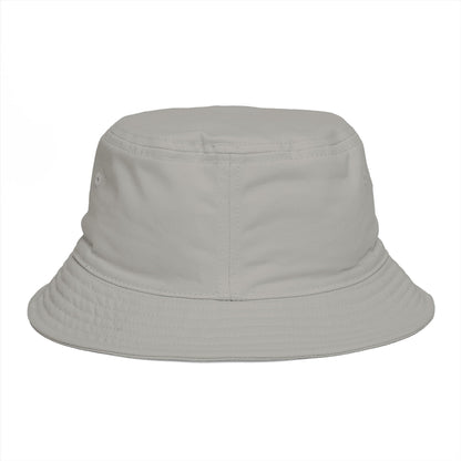 Bucket Hat - 'Too Beautiful to Care' Floral Girl Embroidered Sun Hat