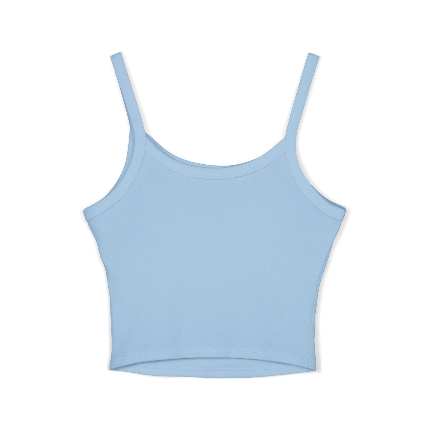 Spaghetti Tank Top — "Too Enchanted to Care" Fairy Girl Graphic