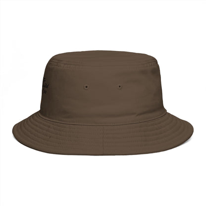 Bucket Hat - 'Too Beautiful to Care' Floral Girl Embroidered Sun Hat