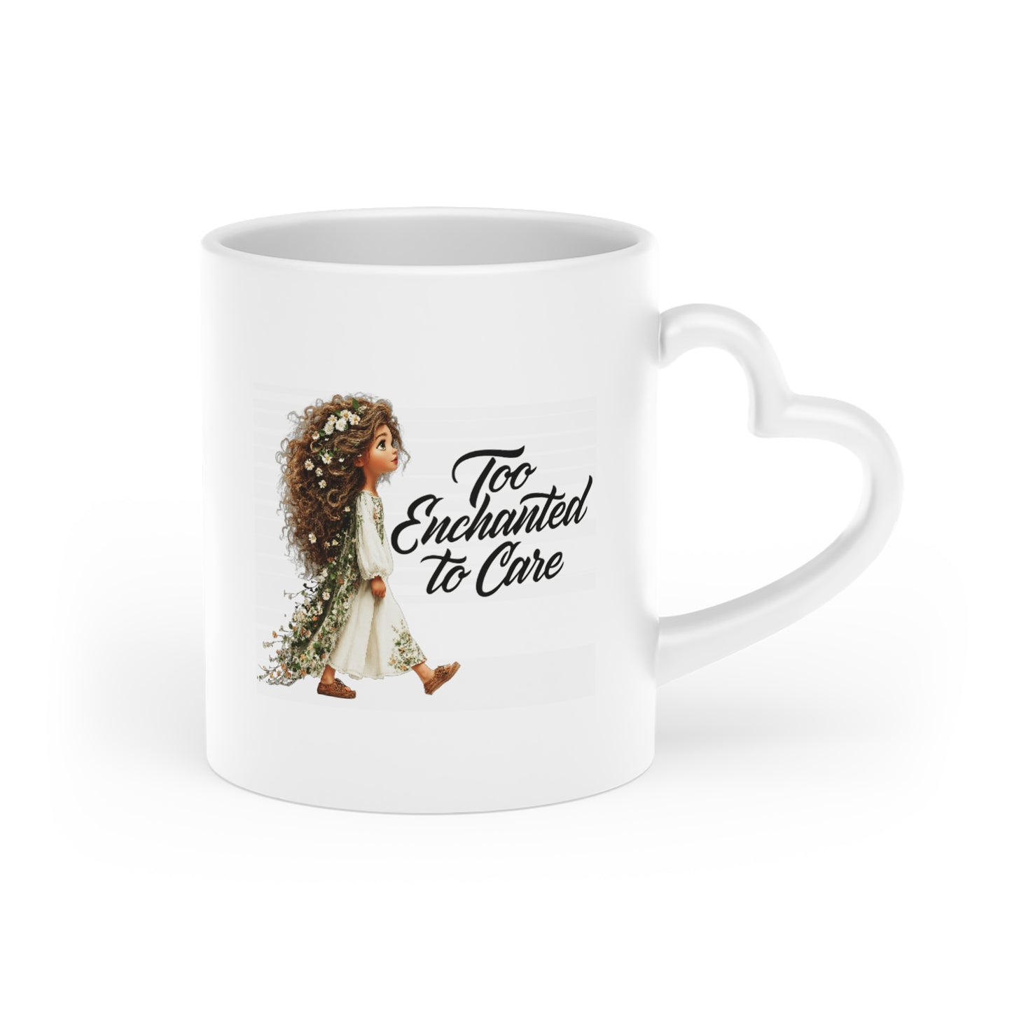 Heart-Shaped Mug — 'To My Favorite One' Romantic Floral Love Coffee Cup
