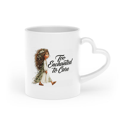 Heart-Shaped Mug — 'To My Favorite One' Romantic Floral Love Coffee Cup