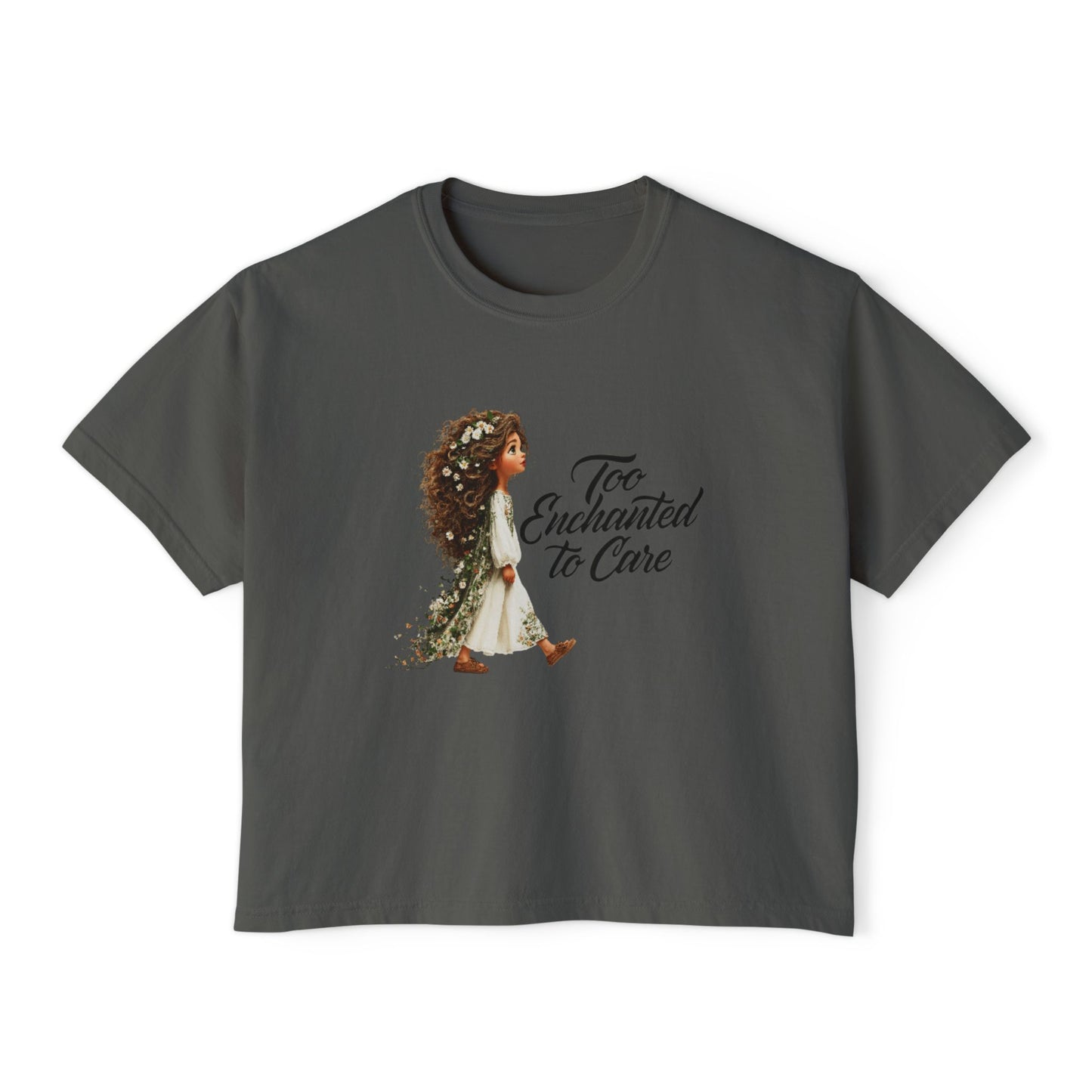 "Too Enchanted to Care" Boxy Tee