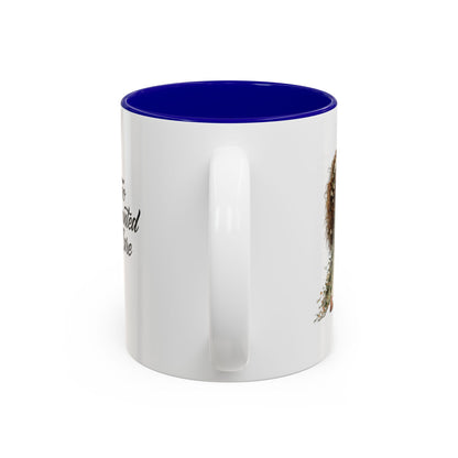 Coffee Mug – "Too Haunted To Care" Witchy Skull Accent Mug (Two-Tone, 11/15oz)