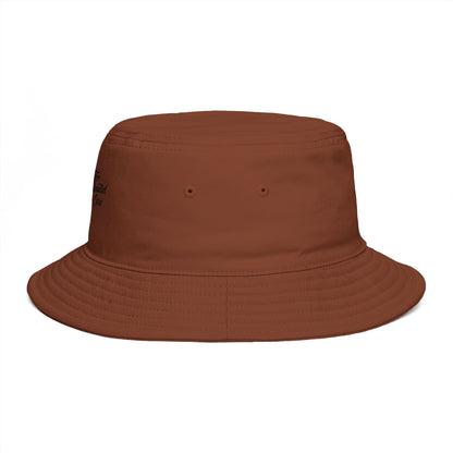 Bucket Hat - 'Too Beautiful to Care' Floral Girl Embroidered Sun Hat