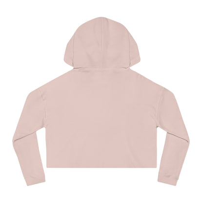 Cropped Hoodie - "Too Enchanted to Care" Boho Girl Graphic