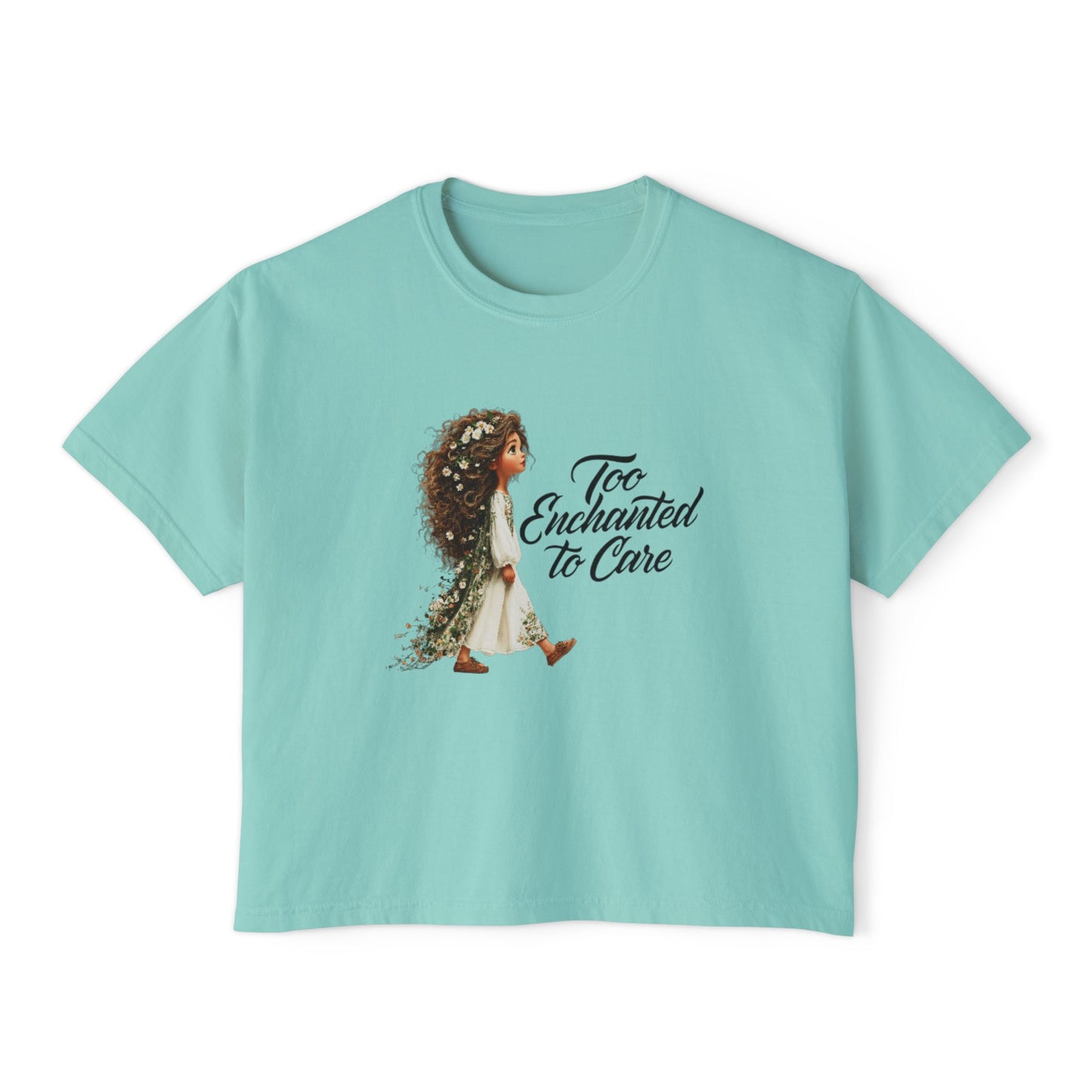 "Too Enchanted to Care" Boxy Tee