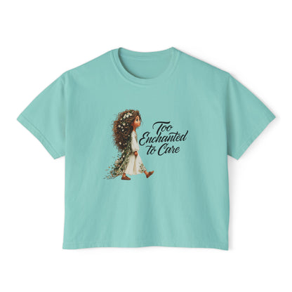"Too Enchanted to Care" Boxy Tee