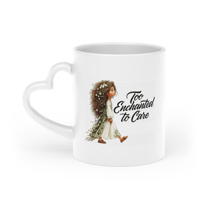 Heart-Shaped Mug — 'To My Favorite One' Romantic Floral Love Coffee Cup