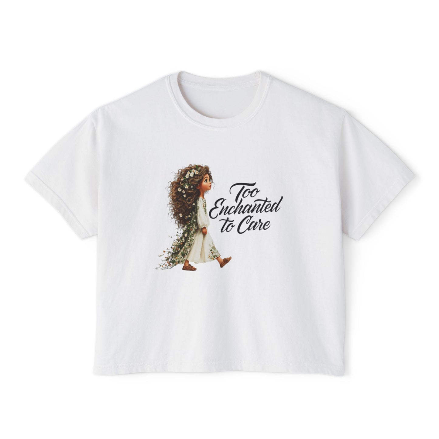 "Too Enchanted to Care" Boxy Tee