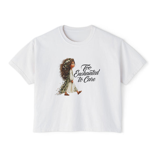 "Too Enchanted to Care" Boxy Tee