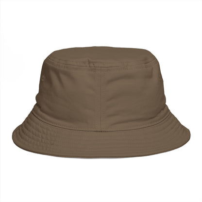 Bucket Hat - 'Too Beautiful to Care' Floral Girl Embroidered Sun Hat
