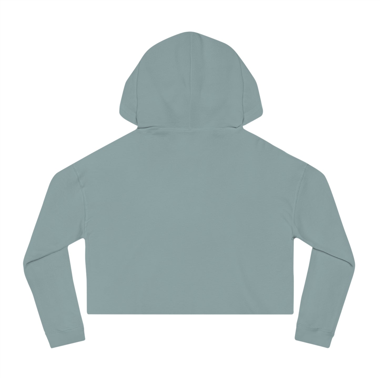 Cropped Hoodie - "Too Enchanted to Care" Boho Girl Graphic