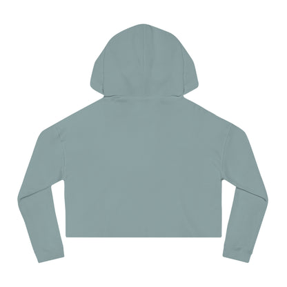 Cropped Hoodie - "Too Enchanted to Care" Boho Girl Graphic