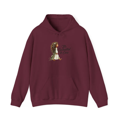 Too Enchanted To Care Hoodie — Whimsical Fairy Girl Graphic Sweatshirt