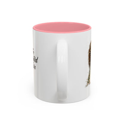 Coffee Mug – "Too Haunted To Care" Witchy Skull Accent Mug (Two-Tone, 11/15oz)